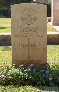 BEIRUT WAR CEMETERY - ROWLEY, STANLEY EDWARD